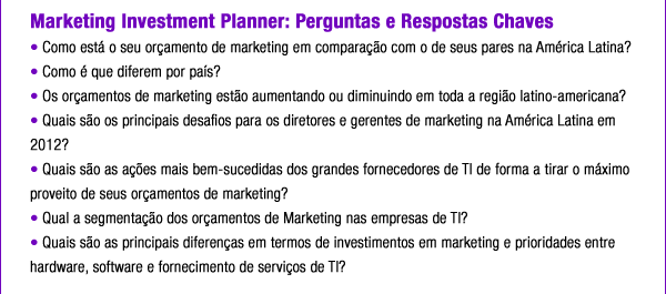  Marketing Investment Planner 2012