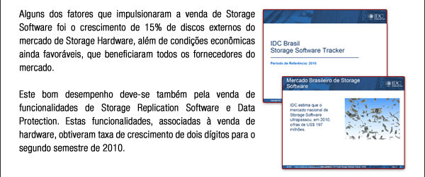 Mercado de Storage Software no Brasil em 2010